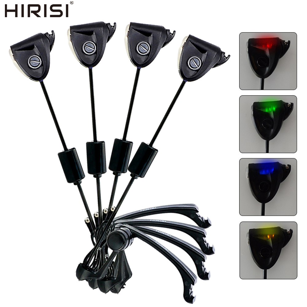Bite Alarm - Hirisi B2005 Karpfenangel-Swinger-Set Mehrfarbiges LED-Licht Einstellbare