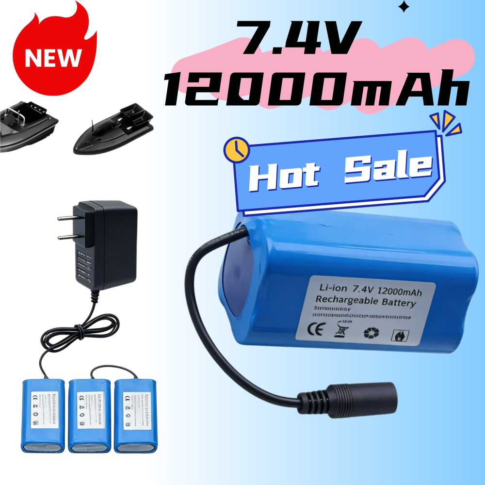 7,4V 12000mAh Akku mit USB-Lad – Fish Finder Charger Bewertung und Preis